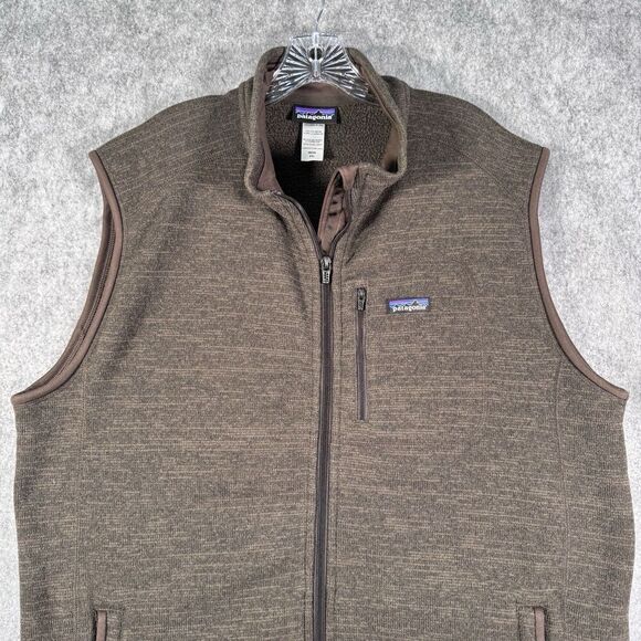 Patagonia Better Sweater Vest Mens Size 2XL Brown Full Zip Outdoor Hike - Picture 1 of 2